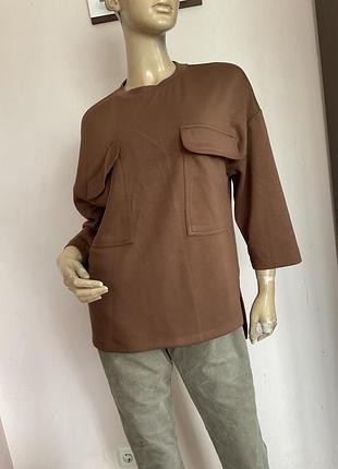Свозная блуза с карманами/ xs/ brend primark