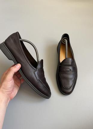Лоферы baudoin & lange leather brown 43 jacques soloviere  church's