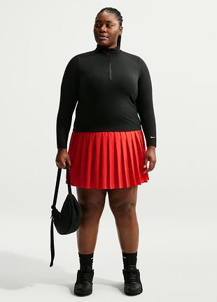 Спідниця nike sportswear pleated skirt light crimson | оригінал | плісирована | тенісний стиль | plus size 1x