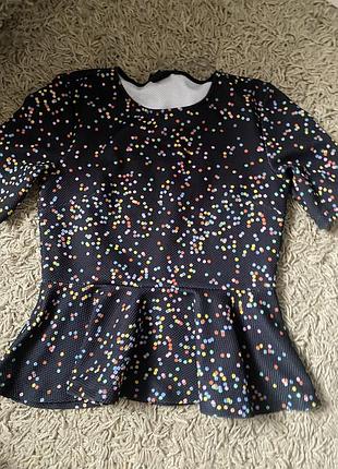 Футболка з баскою h&m