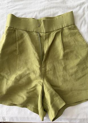 Лляні шорти zara