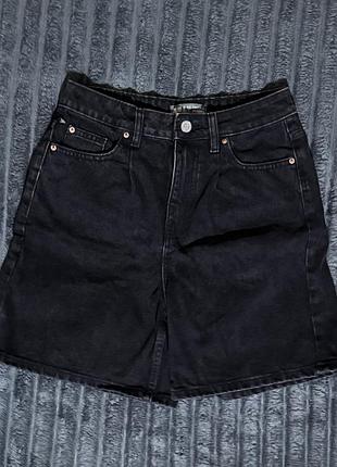 Чорні джинсові шорти demim co. primark, size s, бавовна