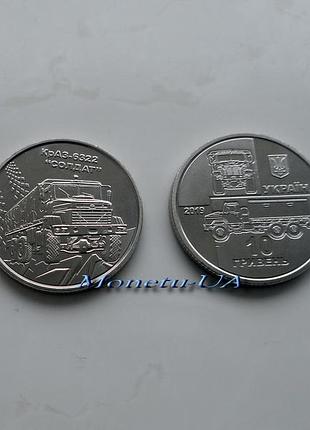 Монета краз-6322 "солдат" 2019препятственную вооруженные силы украины зуда 10 грн.