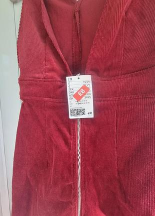 Велюровое платье h&m хс-с 3