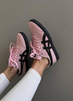 😍 кросівки жіночі asics onitsuka tiger | pink / black premium (2)