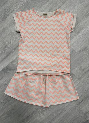 Летний костюм zara на девочку 11-12лет