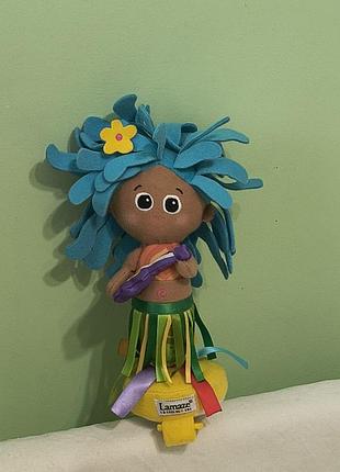 Vintage 2011 - lamaze hawaii hula dancer lc27136 - гавайская девочка - мягкая игрушка -подвеска, погремушка для младенцев - 30 см