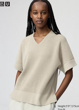 Жіночий джемпер з v-подібним вирізом uniqlo