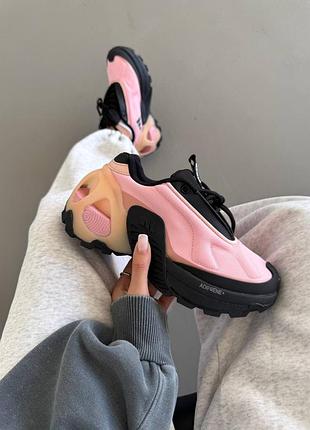 😍 кросівки жіночі adidas edge runner | black / pink (8)