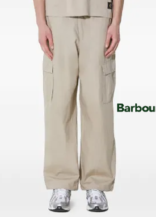Штаны брюки карго широкие baggy barbor кремовые серые l