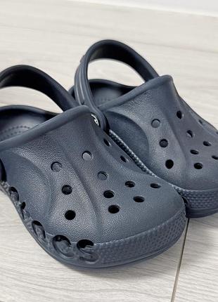 Оригінальні сабо crocs baya clog (navy) — ідеальний стан!