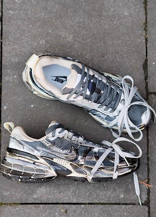 Nike v2k runtekk grey silver custom