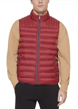 Мужской жилет tommy hilfiger нейлон luxury quilt old money premium look