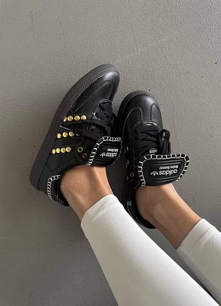 😍 кросівки жіночі adidas samba x walles bonner | studded pack black (7)