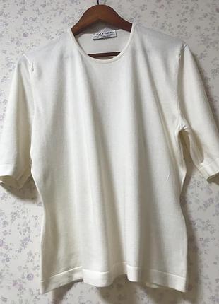 Футболка хлопковая трикотажная женская jaeger, l-xl
