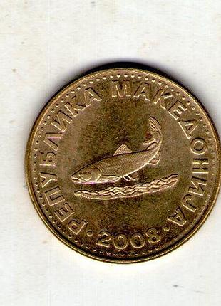 Северная македония ø республика македония 2 денара, 2003 год латунь, 6.25g, ø 25.5mm no3957