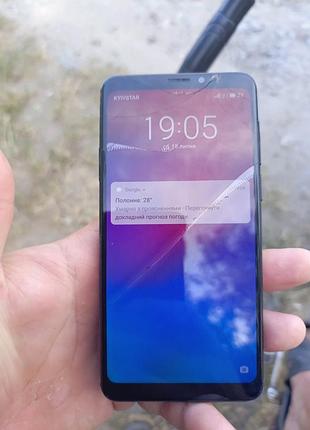 Meizu m8 бите скло