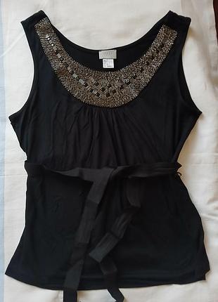 Топ женский черный праздничный h&amp;m.