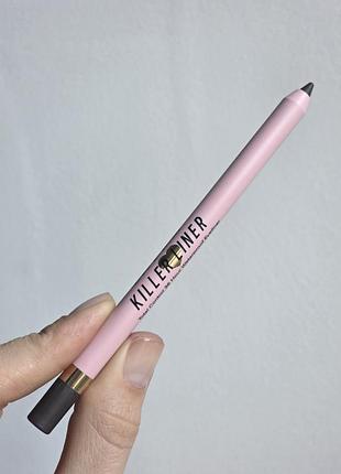Гелевый водостойкий серый карандаш для глаз too faced killer liner 36 hour storm