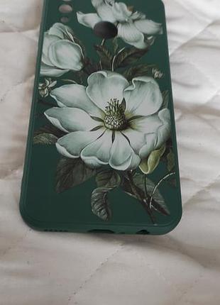 Красивый зеленый силиконовый чехол с покрытием soft touch, совместимый с xiaomi redmi note 7.