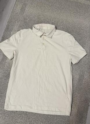 Чоловіче поло h&m у молочному кольорі