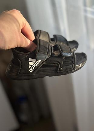 Дитячі сандалі босоніжки adidas чорні 21р