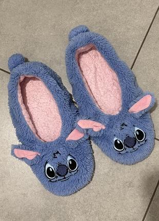 Домашні капці disney stitch (стіч) пухнасті 40р., 26 см