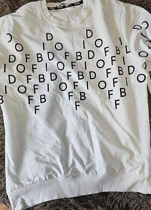 Світшот чоловічий doffbi білий oversize розмір s