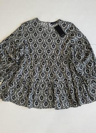 Блуза женская reserved, размер 36 - s / m, хлопок 100%, свободный крой, а-силуэт, для беременных
