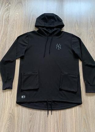 Мужская спортивная худи с карманами new era stealth new york yankees mlb
