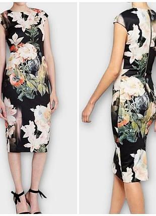 Демисезонное платье в цветочный принт/ l/brend ted baker
