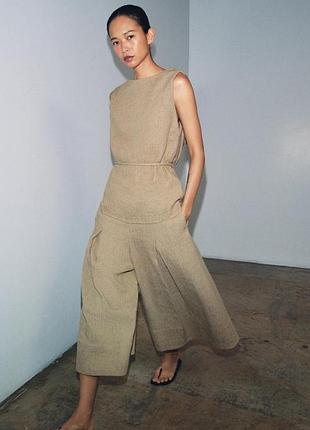 Zara  штани на основі льону zw collection розмір м