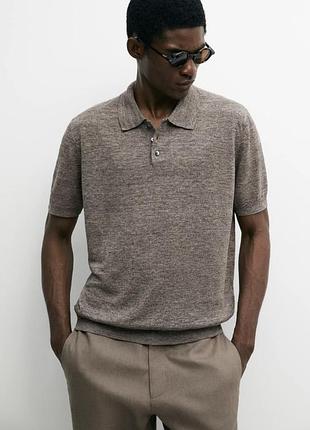 Лляна поло massimo dutti