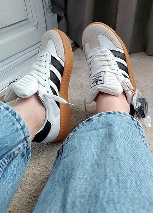 Adidas samba xlg white/black
