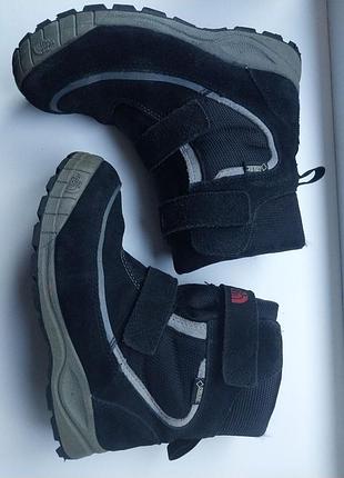 Ботинки мальчику the north facesk3 36р., черные, демисезон, еврозима, gore tex