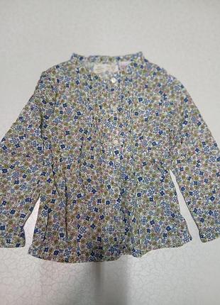 Рубашка zara babygirl 18/24 m.