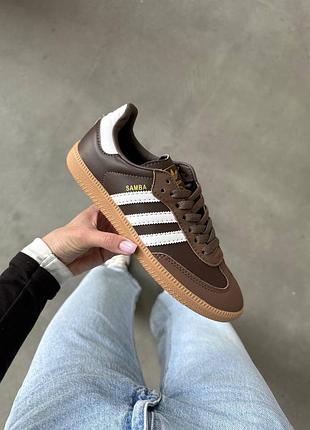 Кросівки adidas samba brown premium