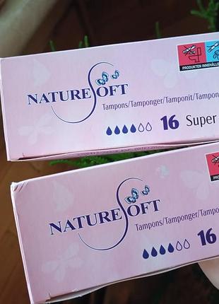 Тампоны бренда nature oft, 16 штук