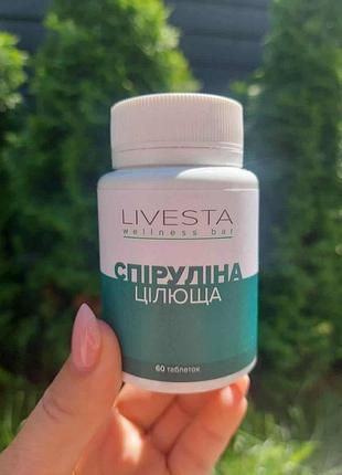 Диетическая добавка «целлюща спирулина» livesta, левистая 60 таблеток