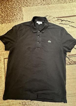 Lacoste поло чорне