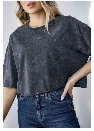 Сіра футболка оверсайз h&m