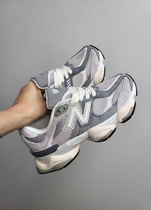 Сірі кросівки унісекс new balance 9060 grey х нью беланс 43