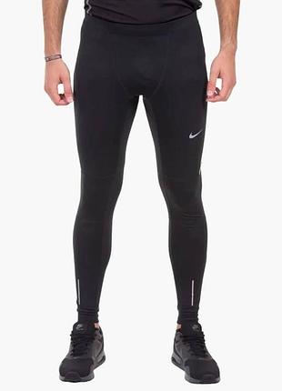 Чоловічі чорні утеплені спортивні лосини від nike  розмір xl тайси тайтси