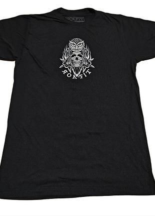 Футболка rokfit черная с принтом, размер m, ausa