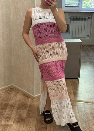Сукня пляжна в'язка