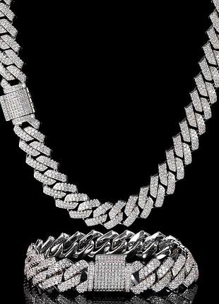 Кубинська цепь chrome hearts cubin link