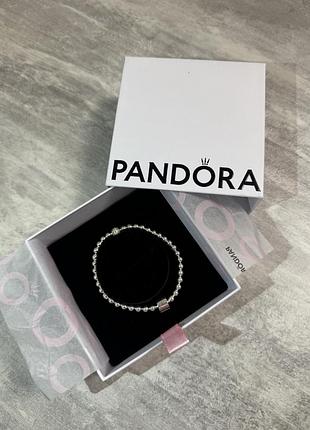Браслет pandora «бісер та паве»