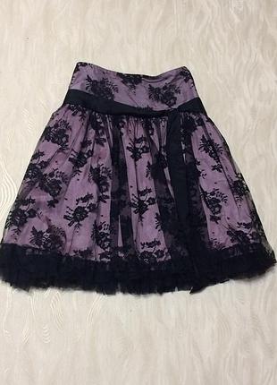 Ажурна пишна спідниця river island, р. 14