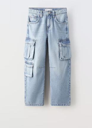 Джинси карго баггі zara на 12-13 років