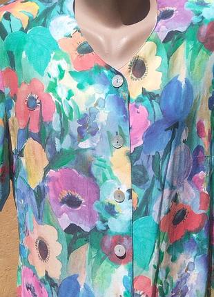 Hämmerle creation блуза,рубашка вискоза.винтаж 90 гг..m-l.